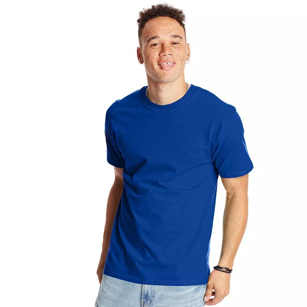 Big & Tall Hanes® Beefy-T Heavyweight Cotton Tee, Men's, Size: 3XL, Deep Red Product Image