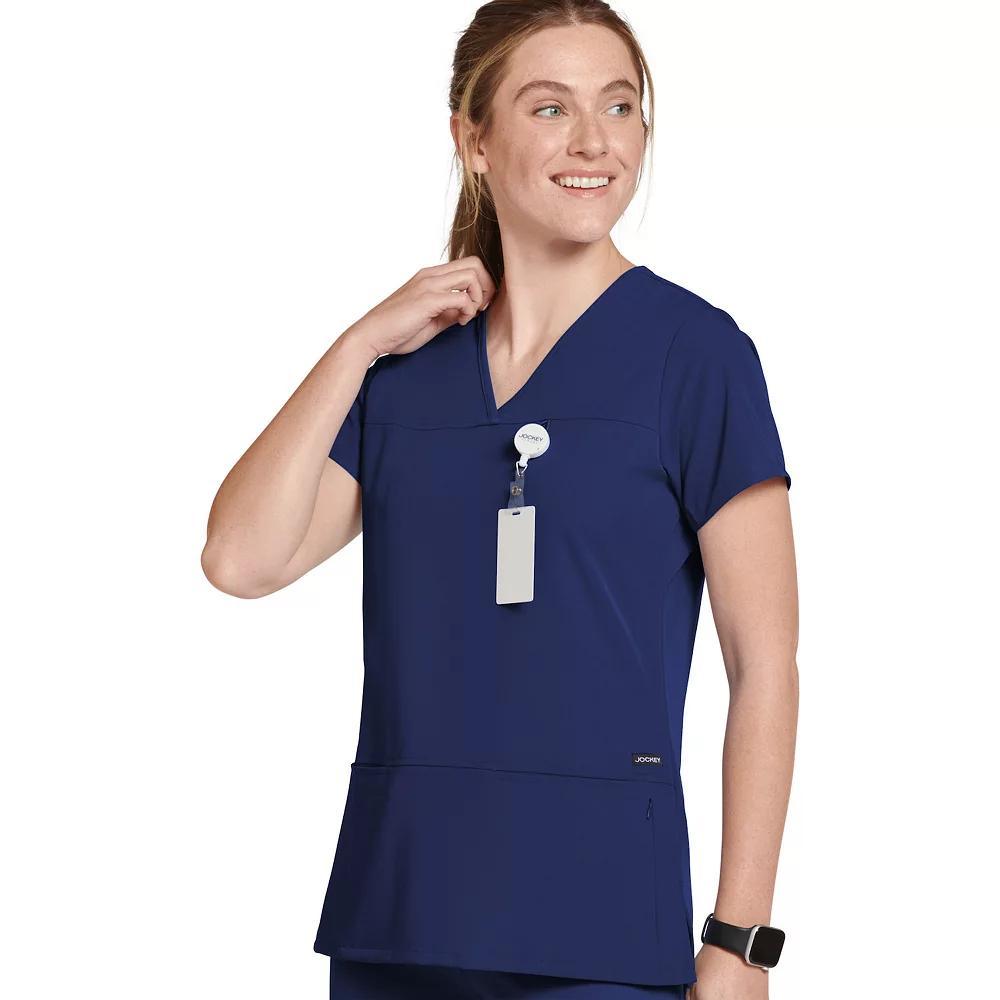 Women's Jockey® Scrubs True Fit Crossover V-Neck Top 2299, Size: Large, Black Product Image
