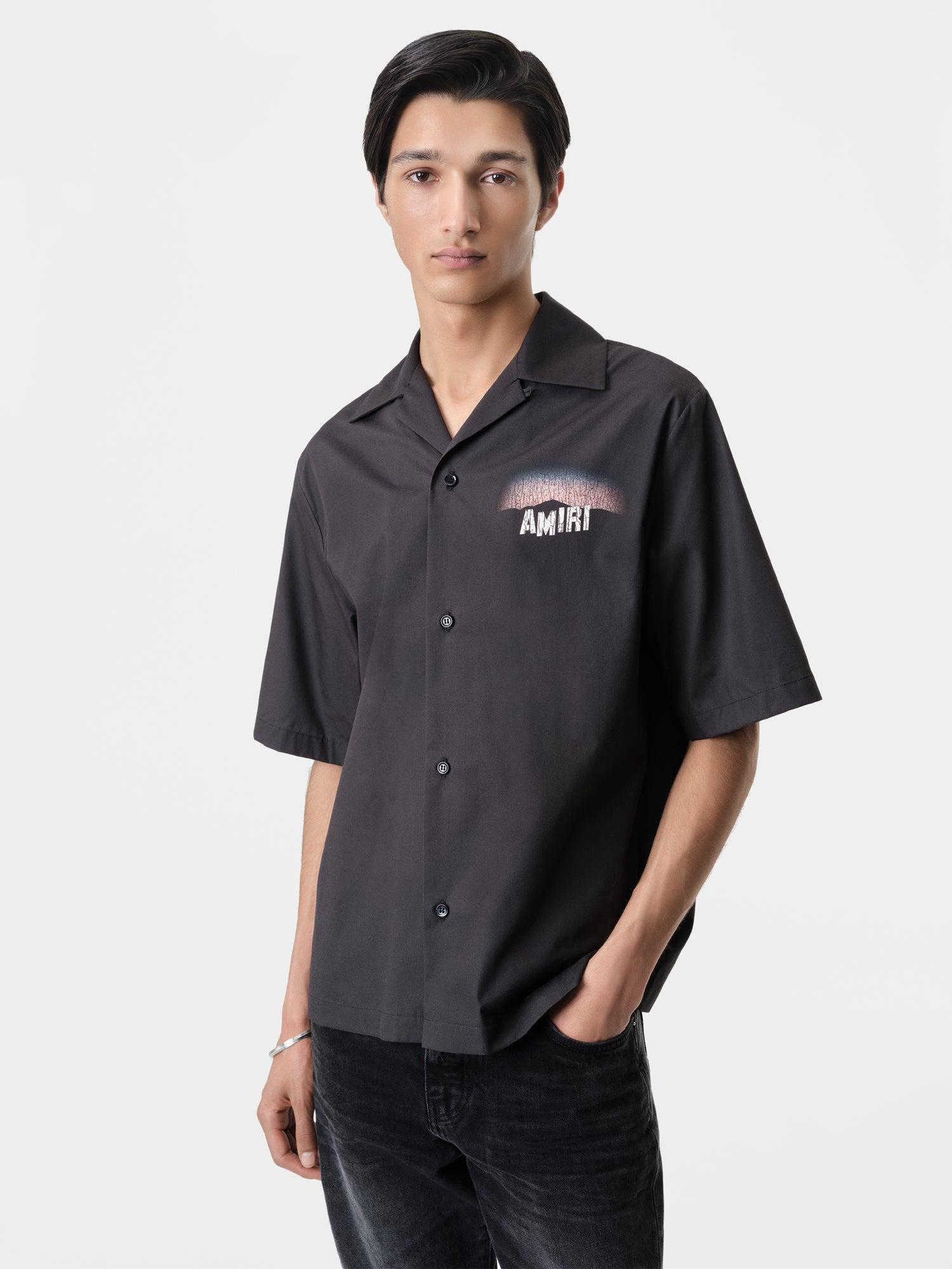 HOLLYWOOD LIGHTS CAMP SHIRT - Black Male Product Image