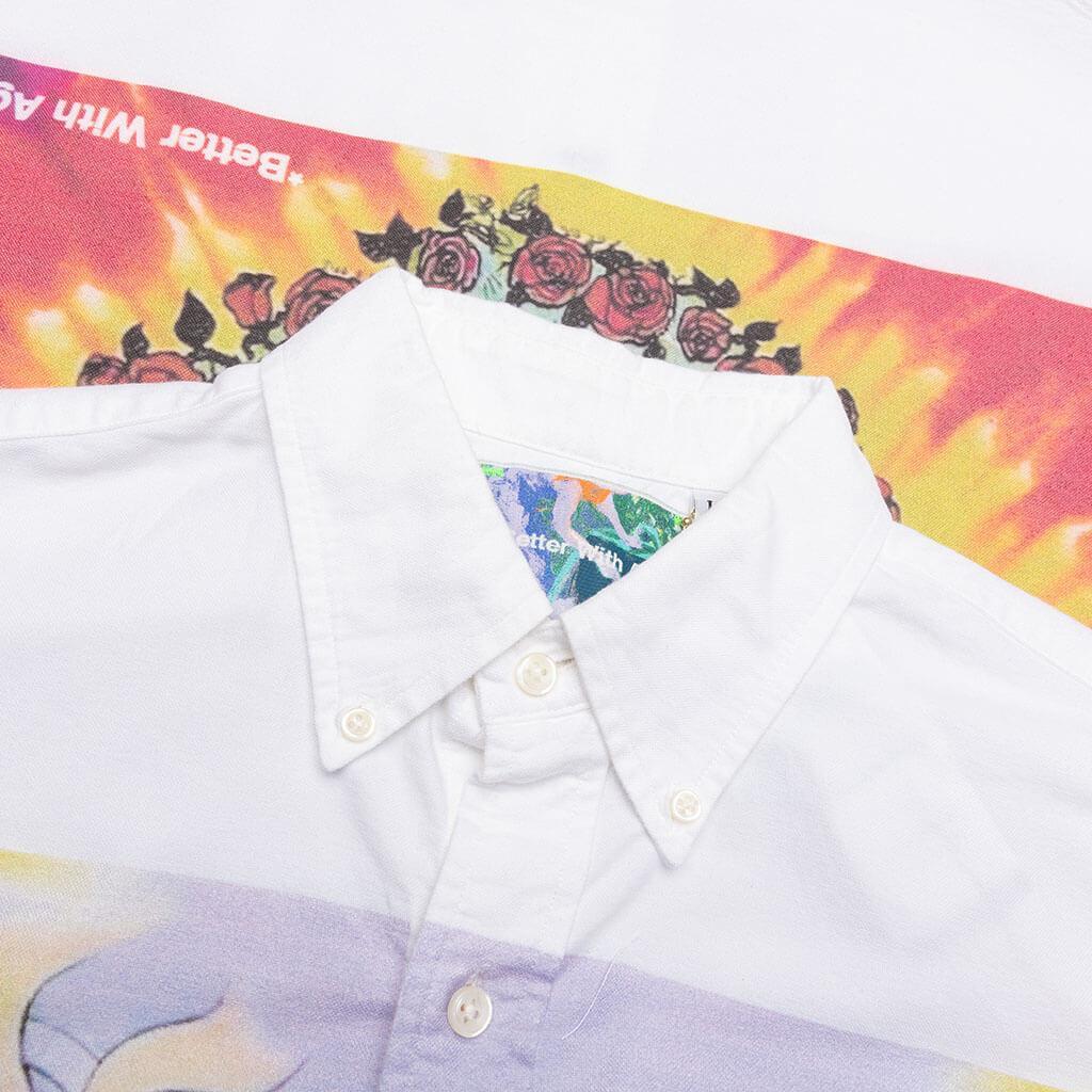 Road Trip Button-Down Shirt - White Male Product Image