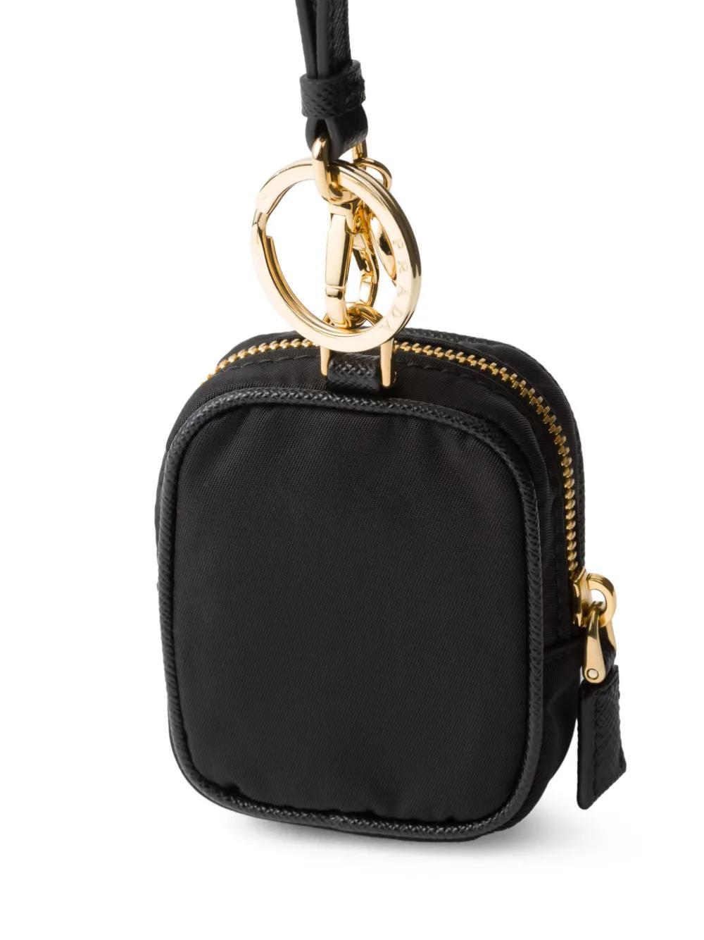 PRADA Re-edition 1978 Keychain In Black Product Image