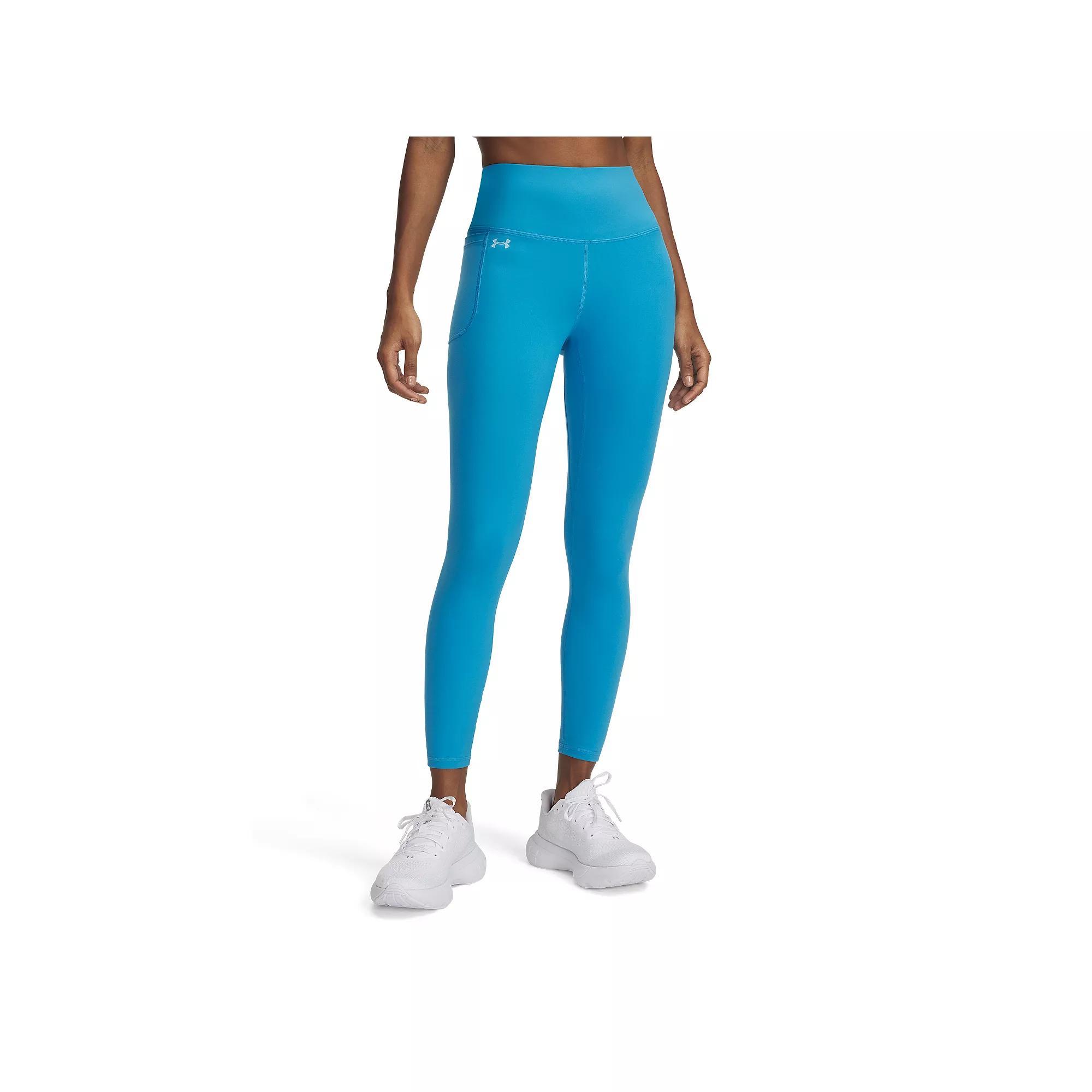 Women's Under Armour Motion High-Waisted 7/8 Ankle Leggings, Size: Medium, Ether Blue Product Image