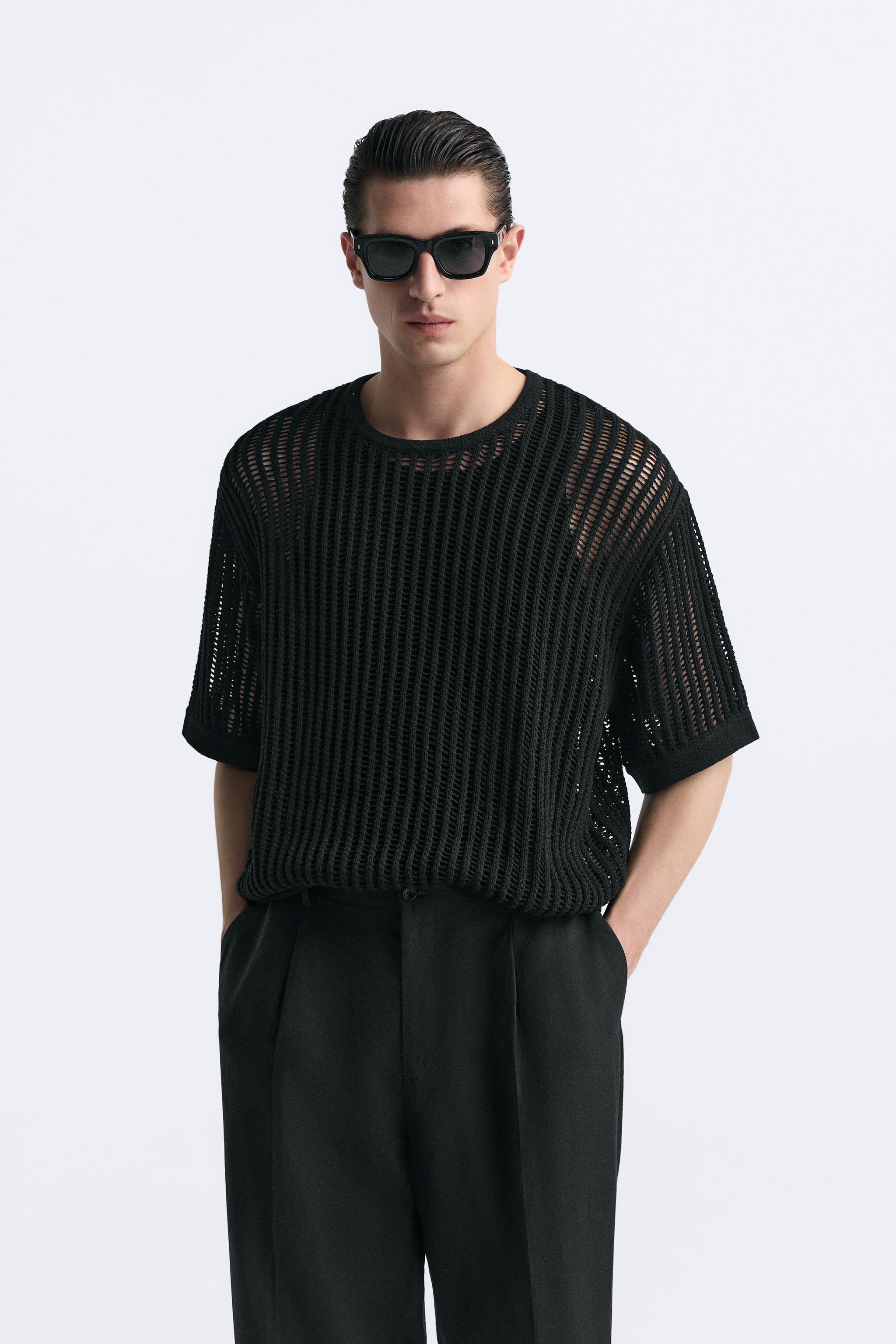 OPEN KNIT T-SHIRT Product Image