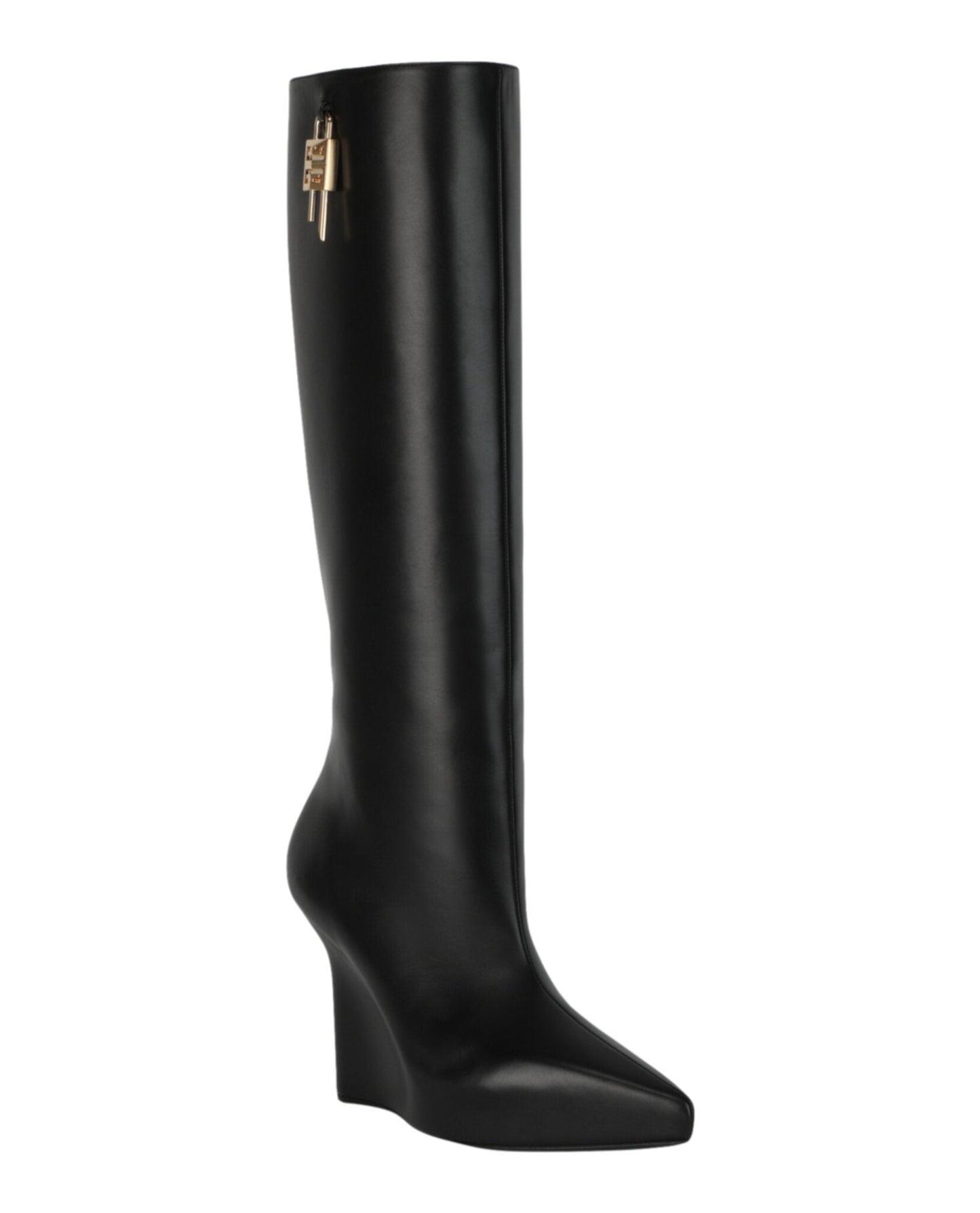 Givenchy G-Lock Knee-High Wedge Boots Product Image