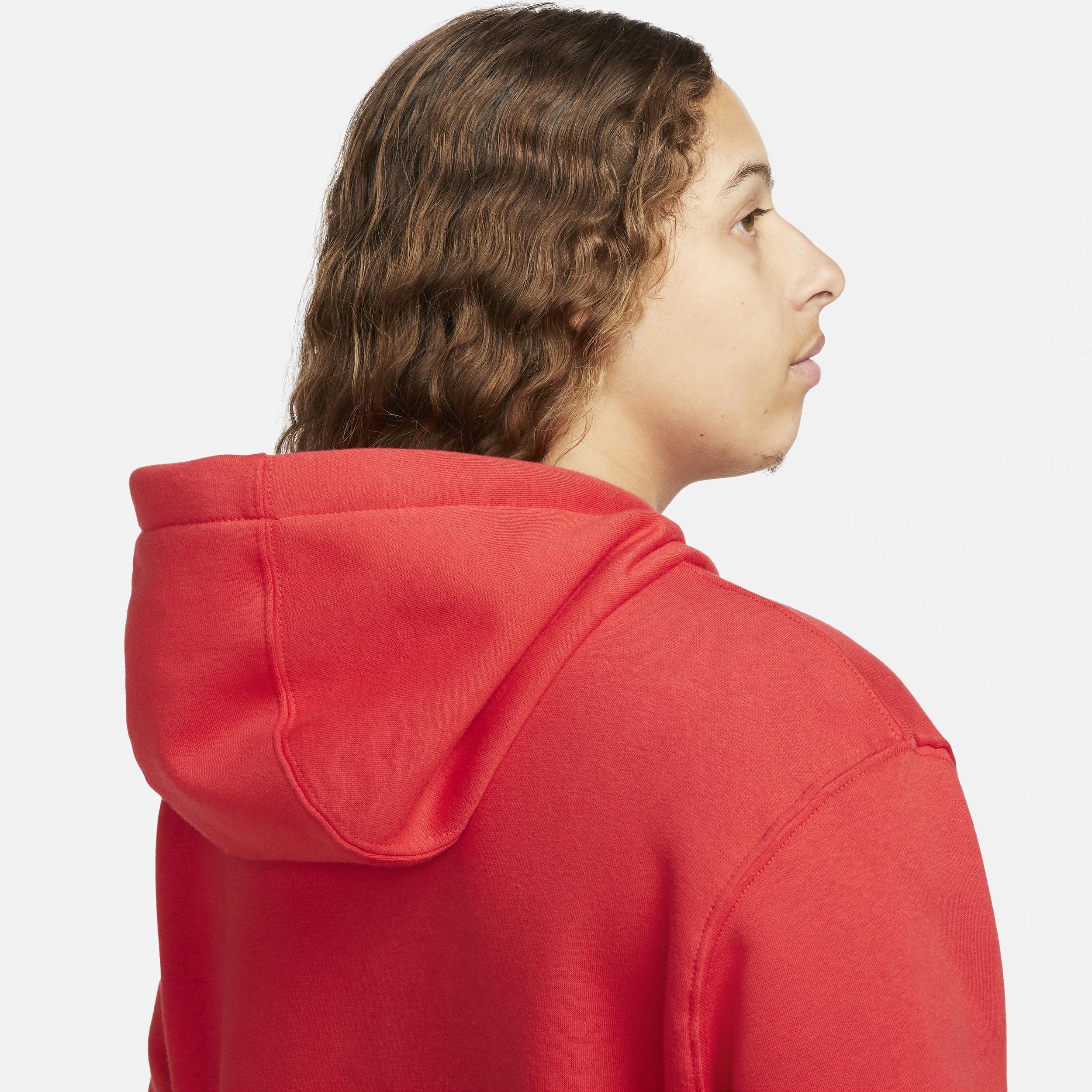 Nike Club unisex hoodie in red Product Image