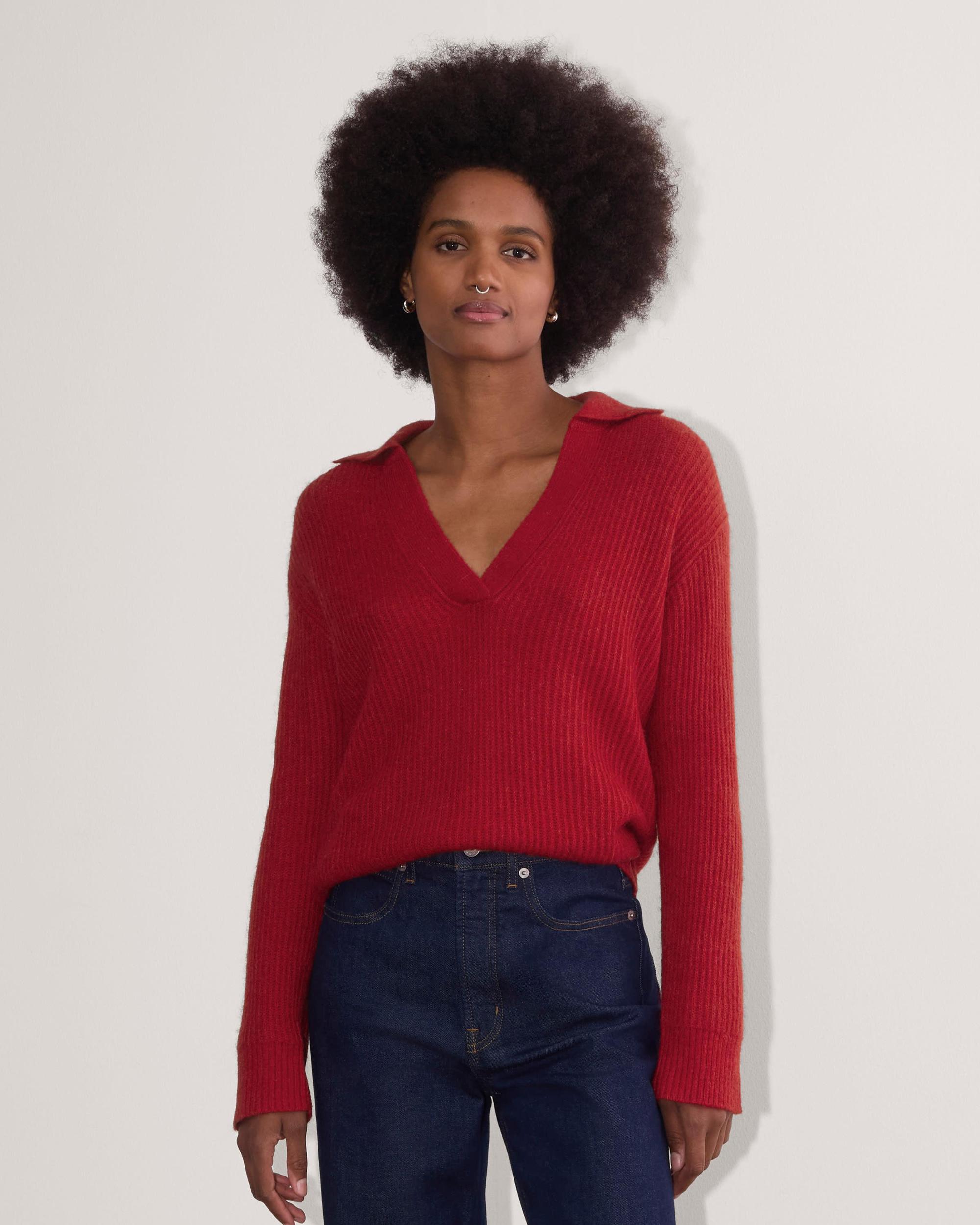 The Oversized Polo in Alpaca Product Image