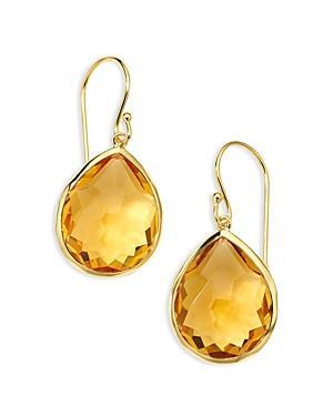 Womens Rock Candy 18K Green Gold & Amethyst Medium Teardrop Earrings Product Image