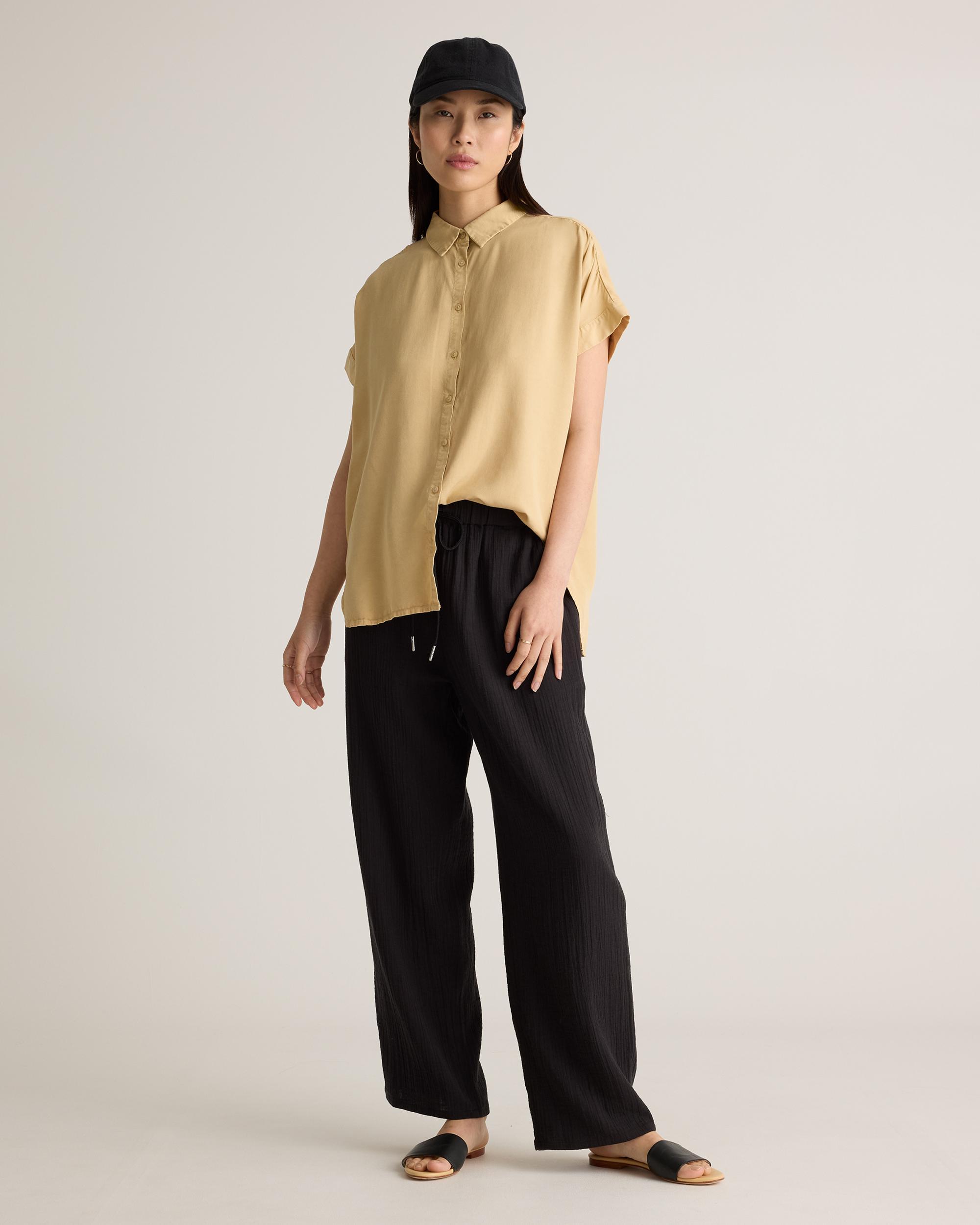 Quince | Women's Gauze Straight Leg Pants Size XL, Organic Cotton Product Image