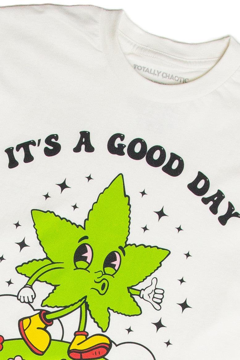 It's a Good Day Long Sleeve Crop Shirt Product Image