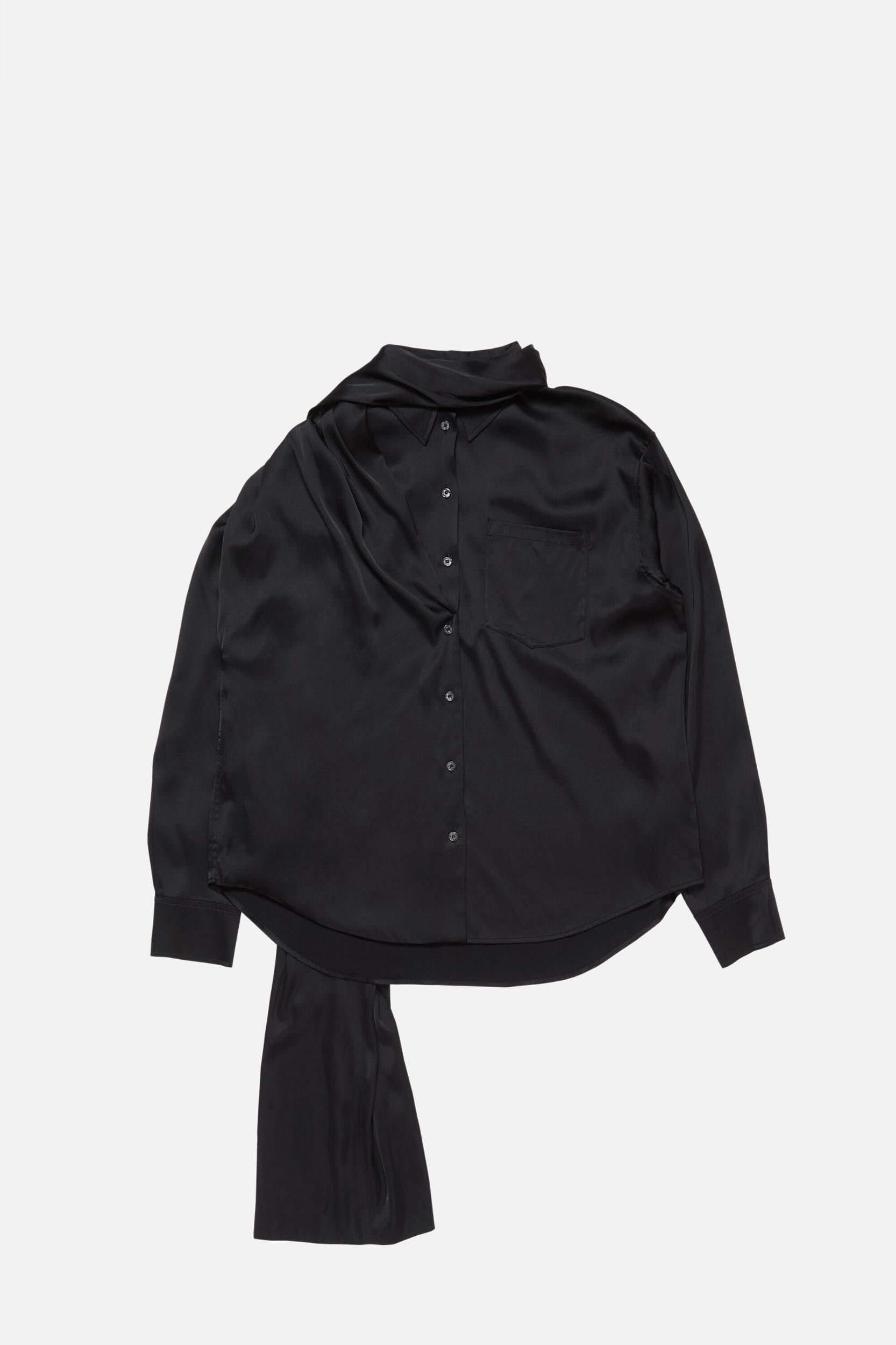 Layered Satin Blouse Product Image