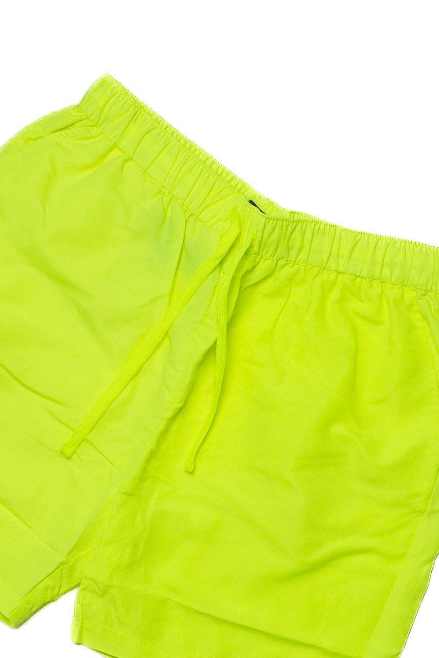 Neon Yellow Nylon Short Product Image