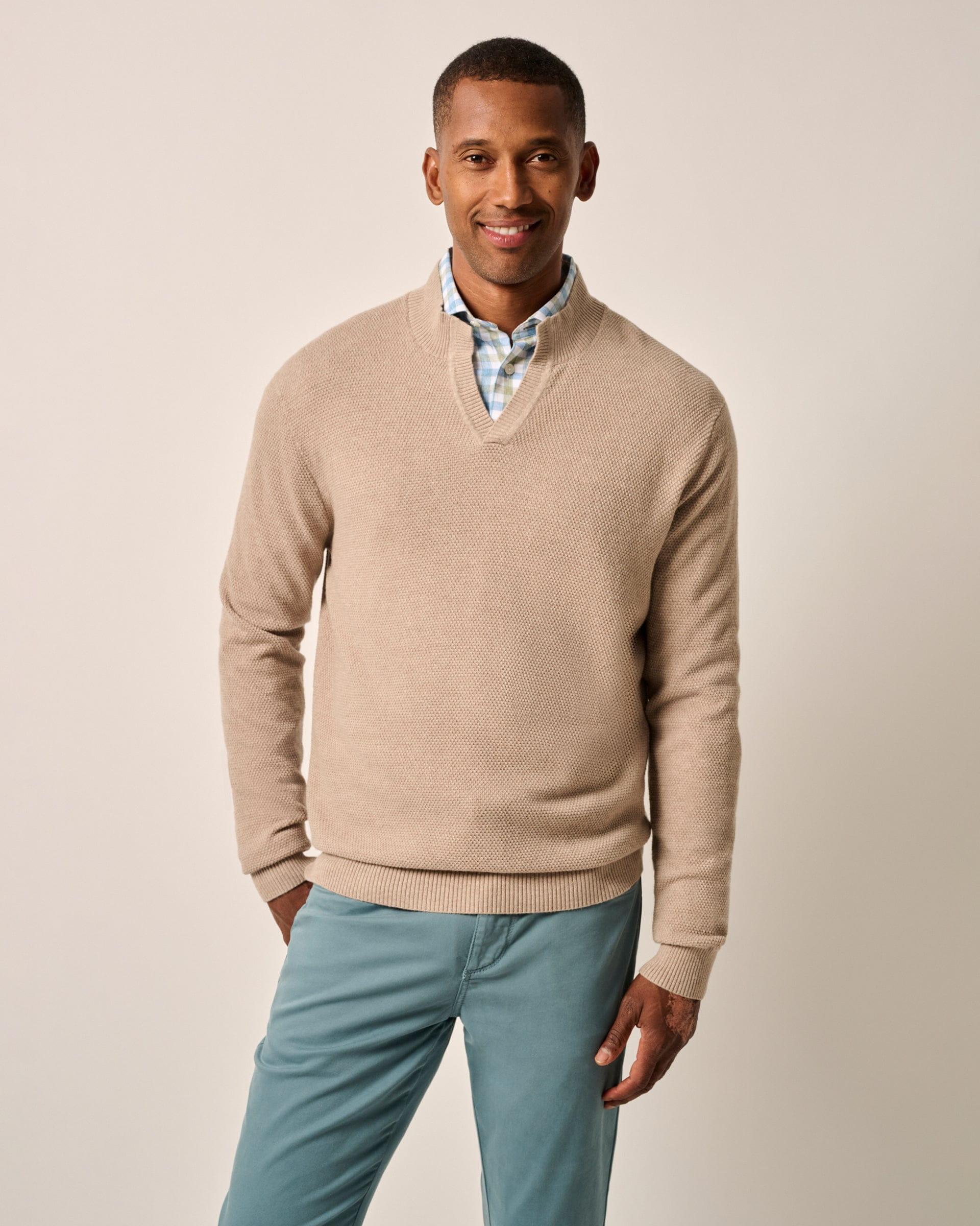 johnnie-O Esteban Johnny Collar Sweater Product Image
