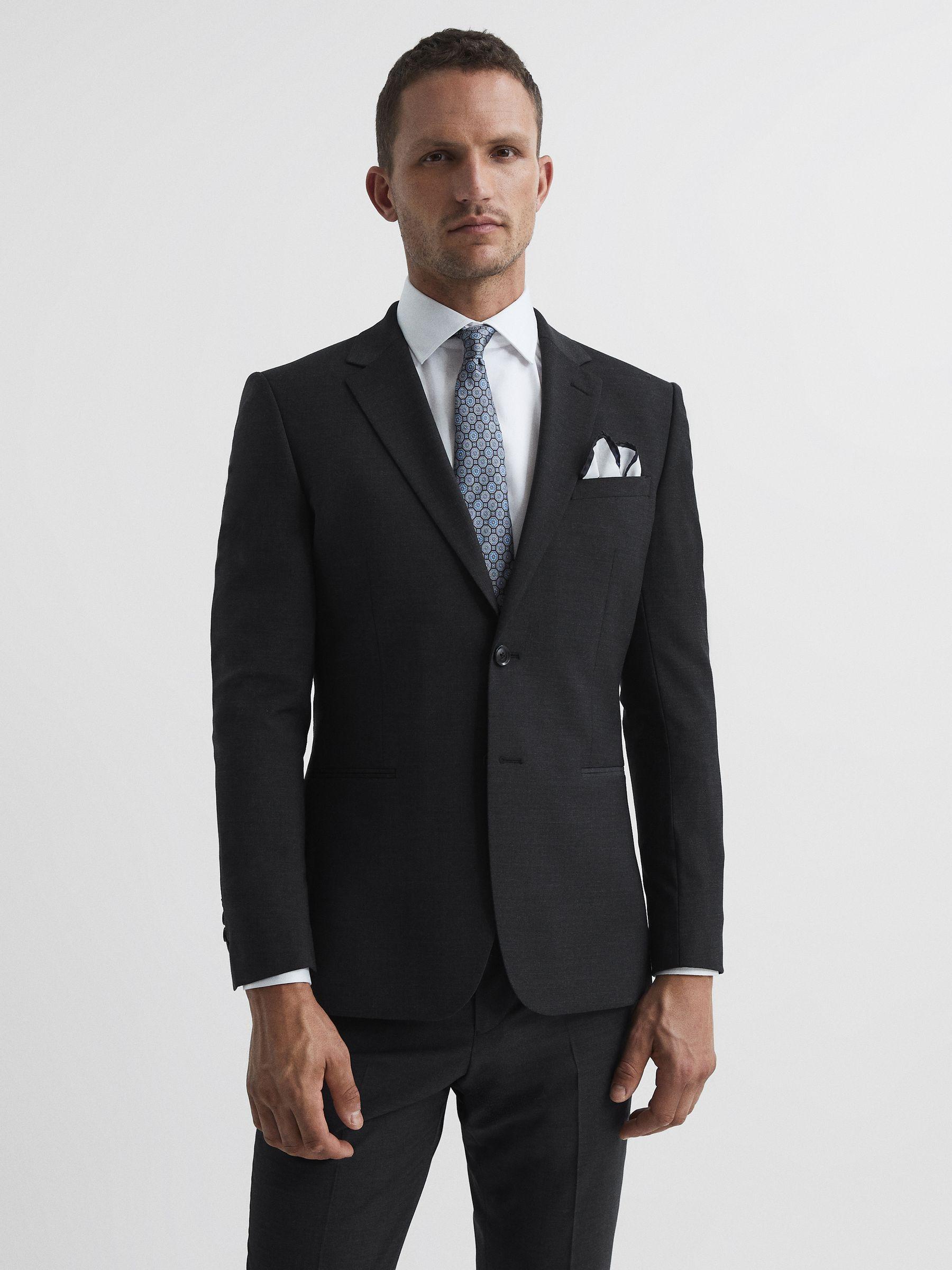 Modern Fit Travel Blazer in Charcoal Product Image