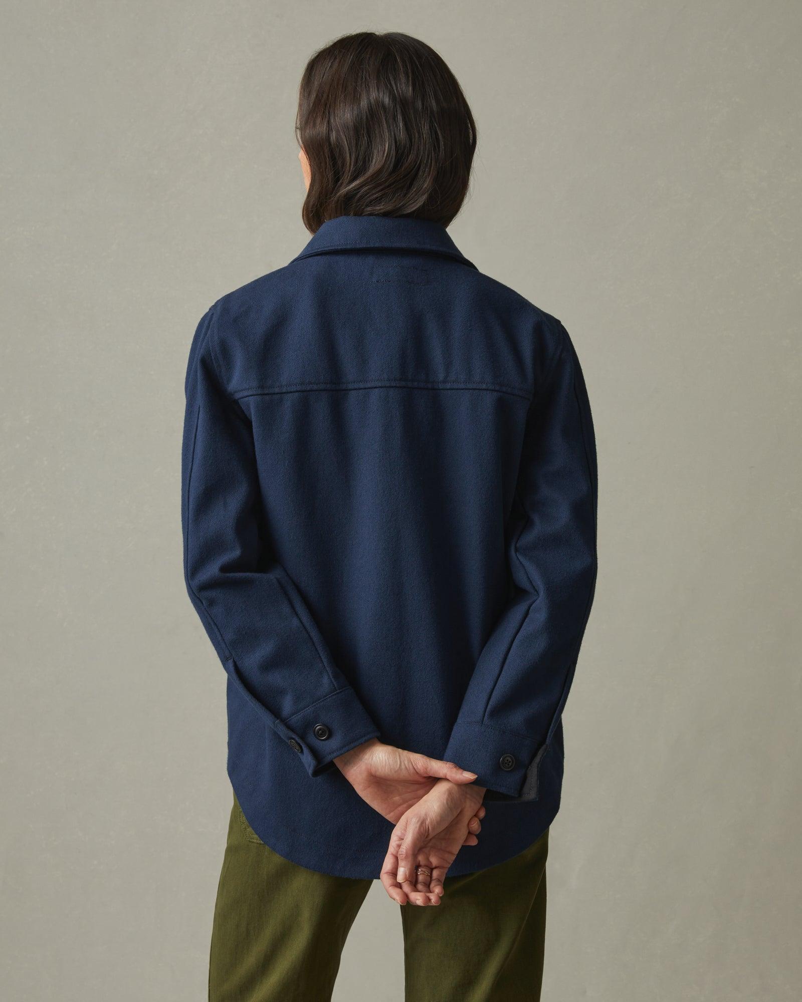 Men's Shirt Jacket - Navy Male Product Image