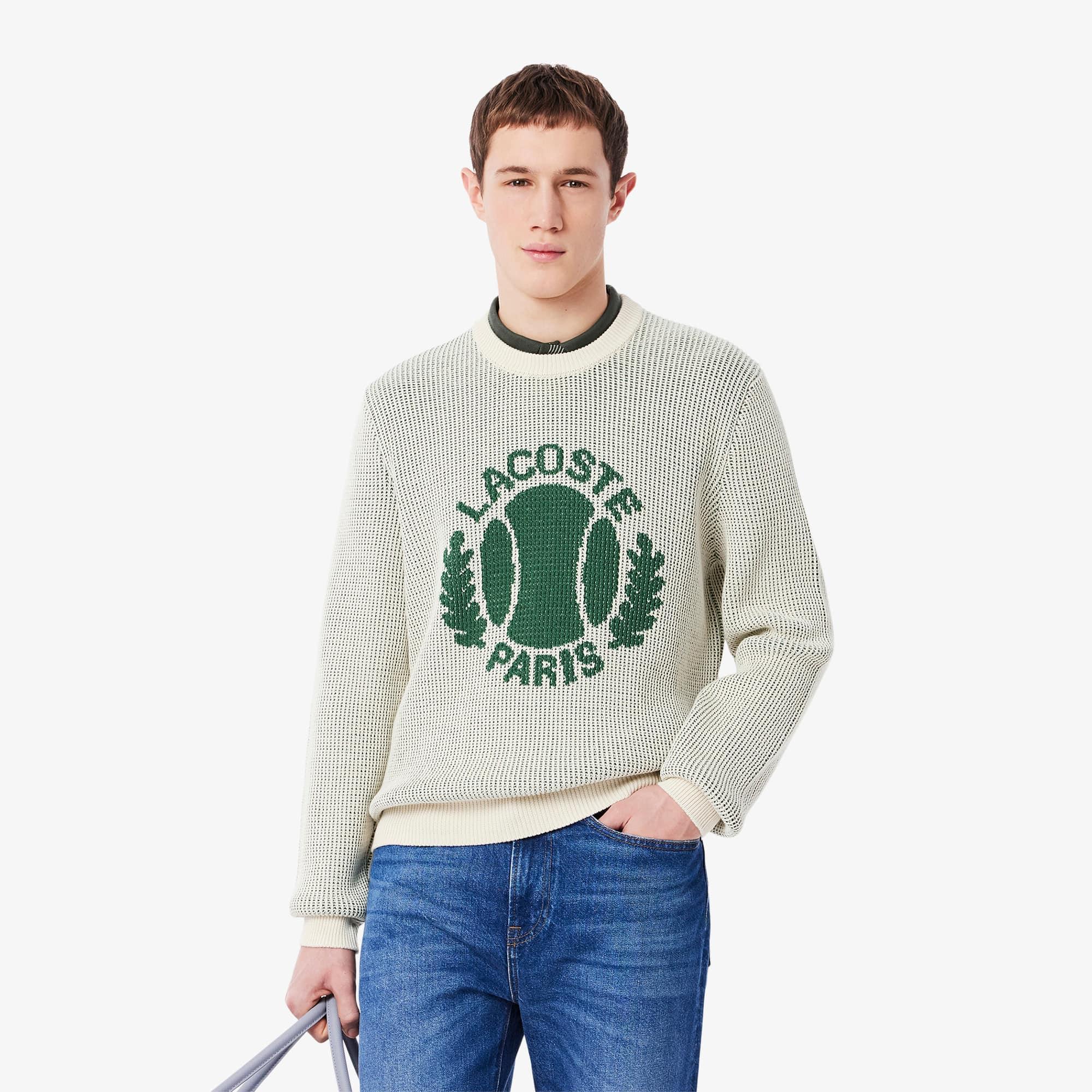 Men's Heritage Motif Cotton Sweater Product Image