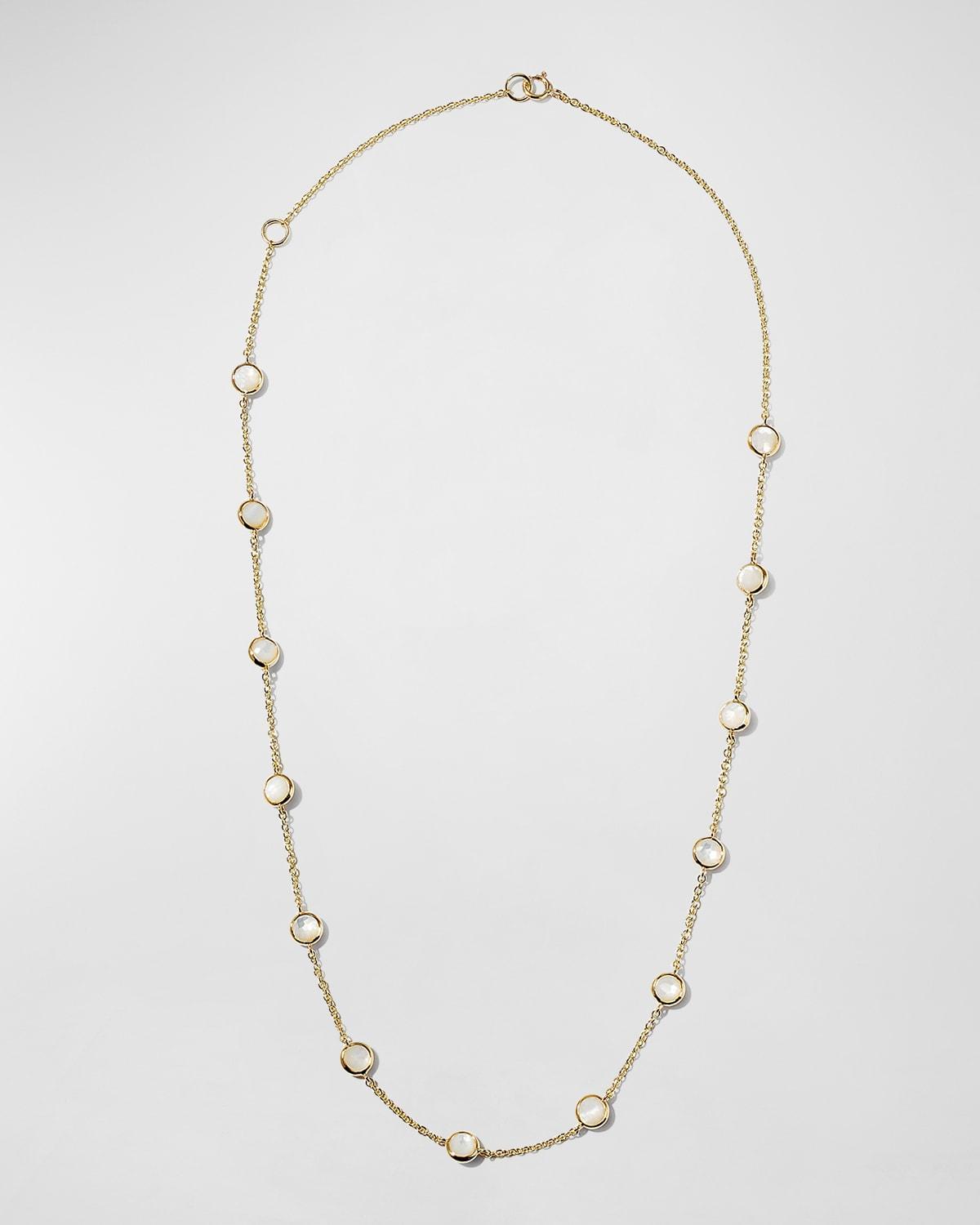 13-Stone Station Necklace in 18K Gold Product Image