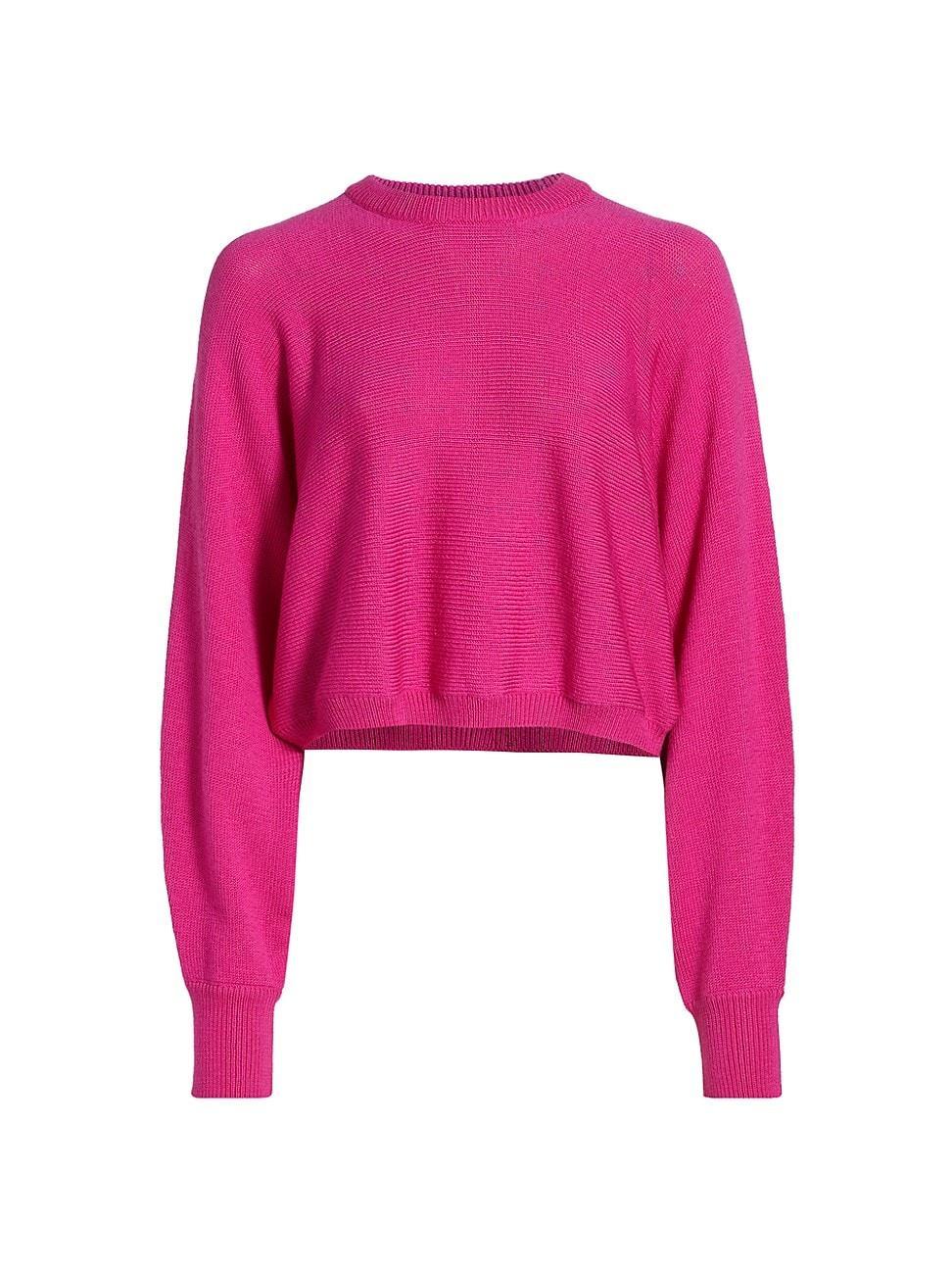 Womens Merino Wool Crewneck Sweater Product Image