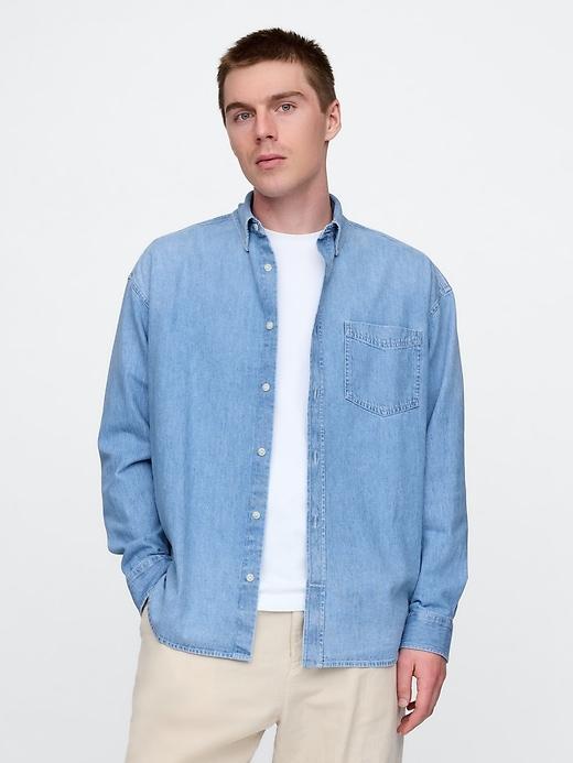 Denim Big Shirt Product Image