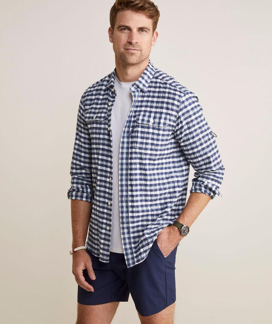 Seersucker Performance Harbor Shirt Product Image