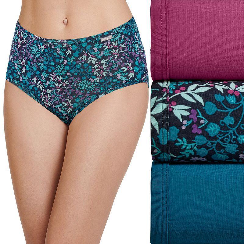 Women's Jockey® 3-pk. Supersoft Brief Panty Set 2073, Size: 9, Layered Sprig Product Image
