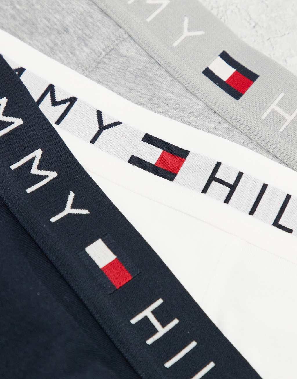 Tommy Jeans original 3 pack boxer briefs in navy/gray/white Product Image