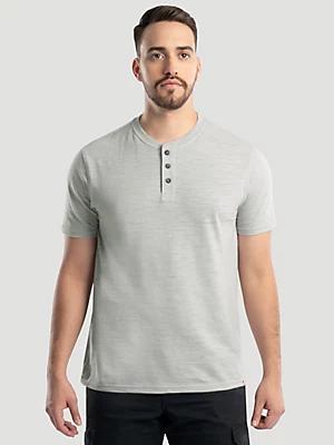 Men's Slub Knit Henley in Mirage Product Image