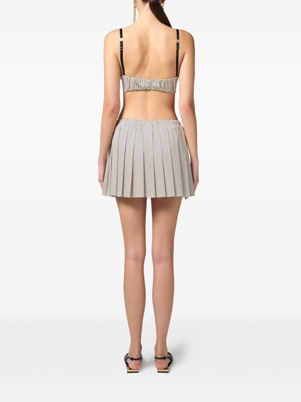 pleated polka-dot skirt Product Image