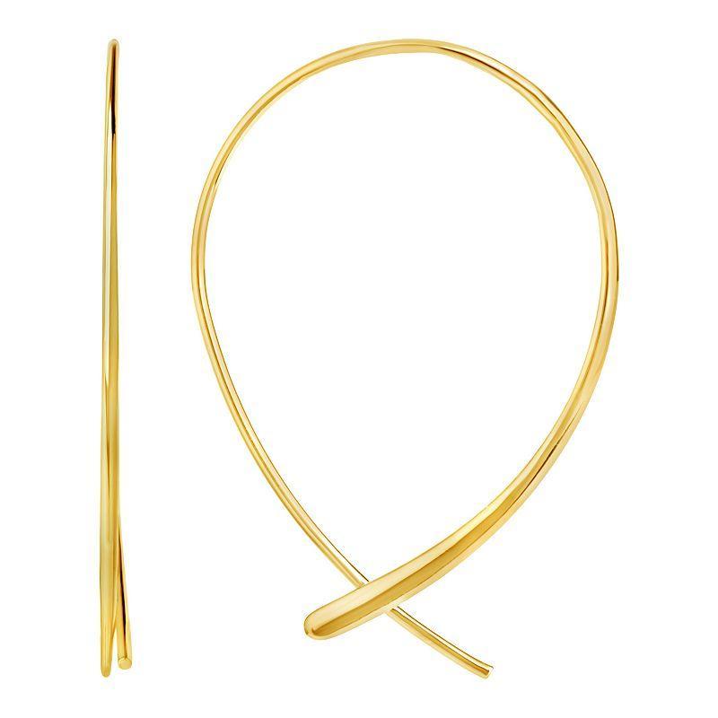 MC Collective Delicate Threader Earrings, Women's, Gold Tone Product Image