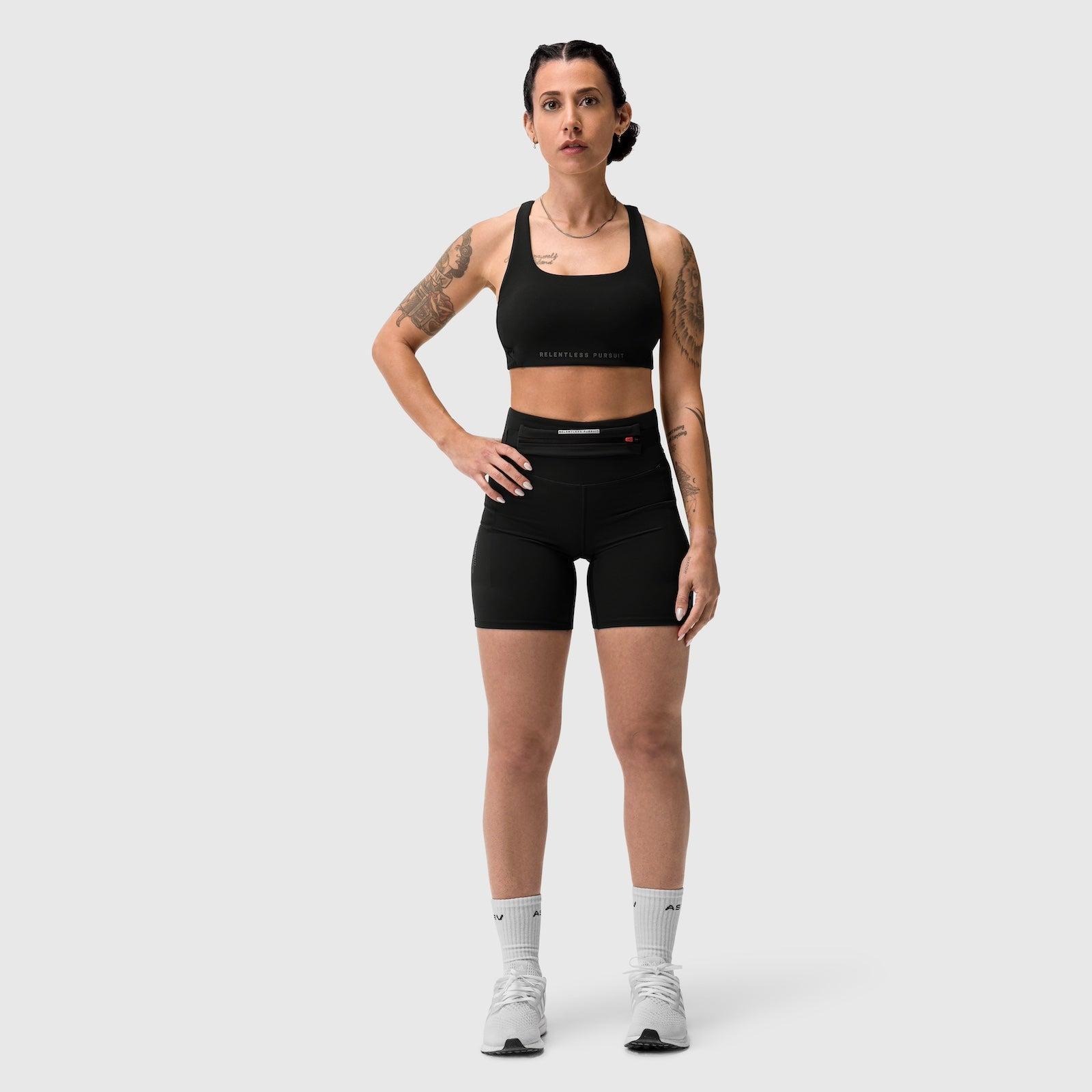W029. Lycra® 3-in-1 Biker Short - Black Product Image
