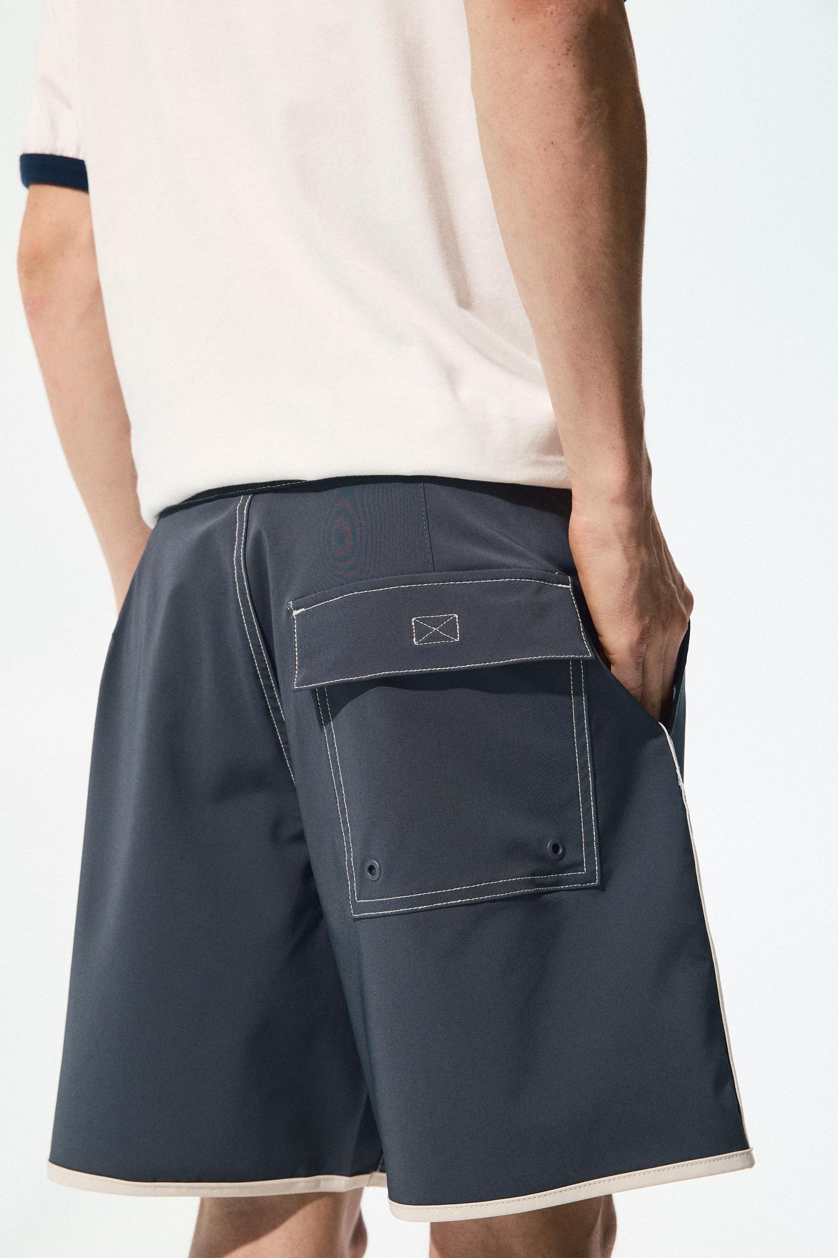 Board shorts with contrast trims Product Image