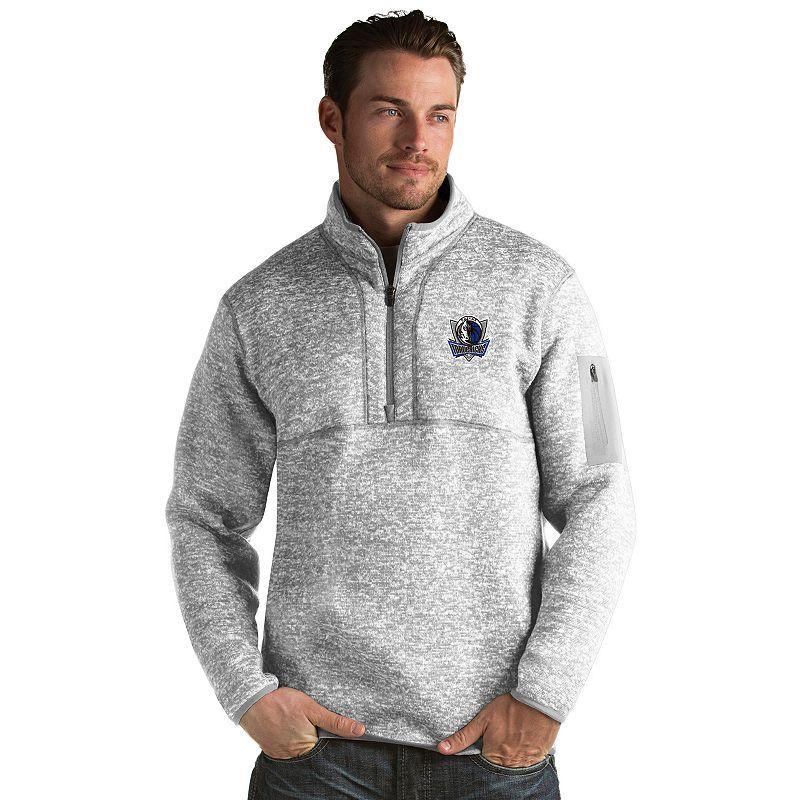 Mens Antigua Indiana Pacers Fortune Pullover Navy Grey Product Image