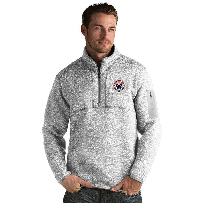 Mens Antigua Washington Wizards Fortune Pullover Wiz Light Gray Grey Product Image