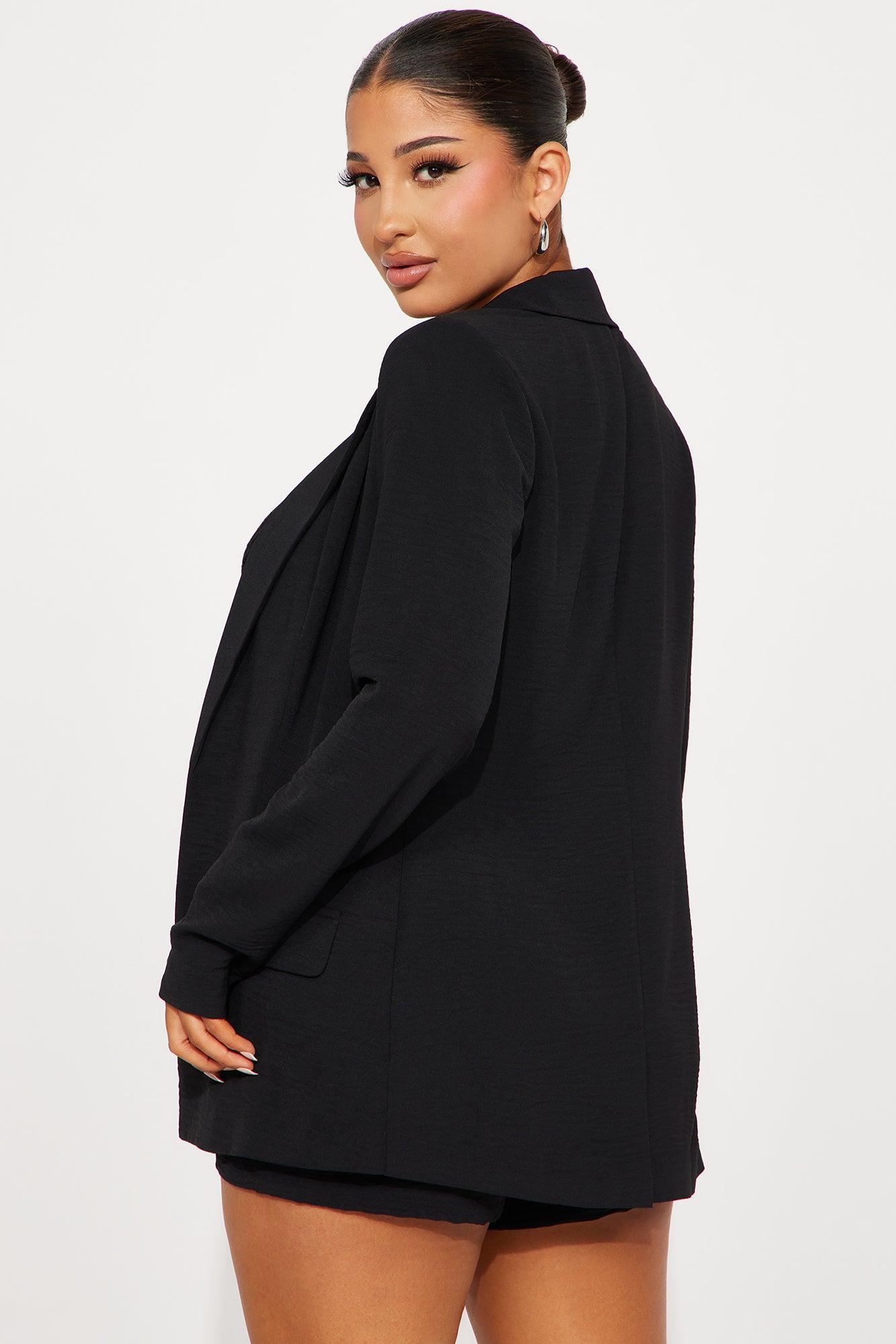 Kenna Blazer Short Set - Black Product Image