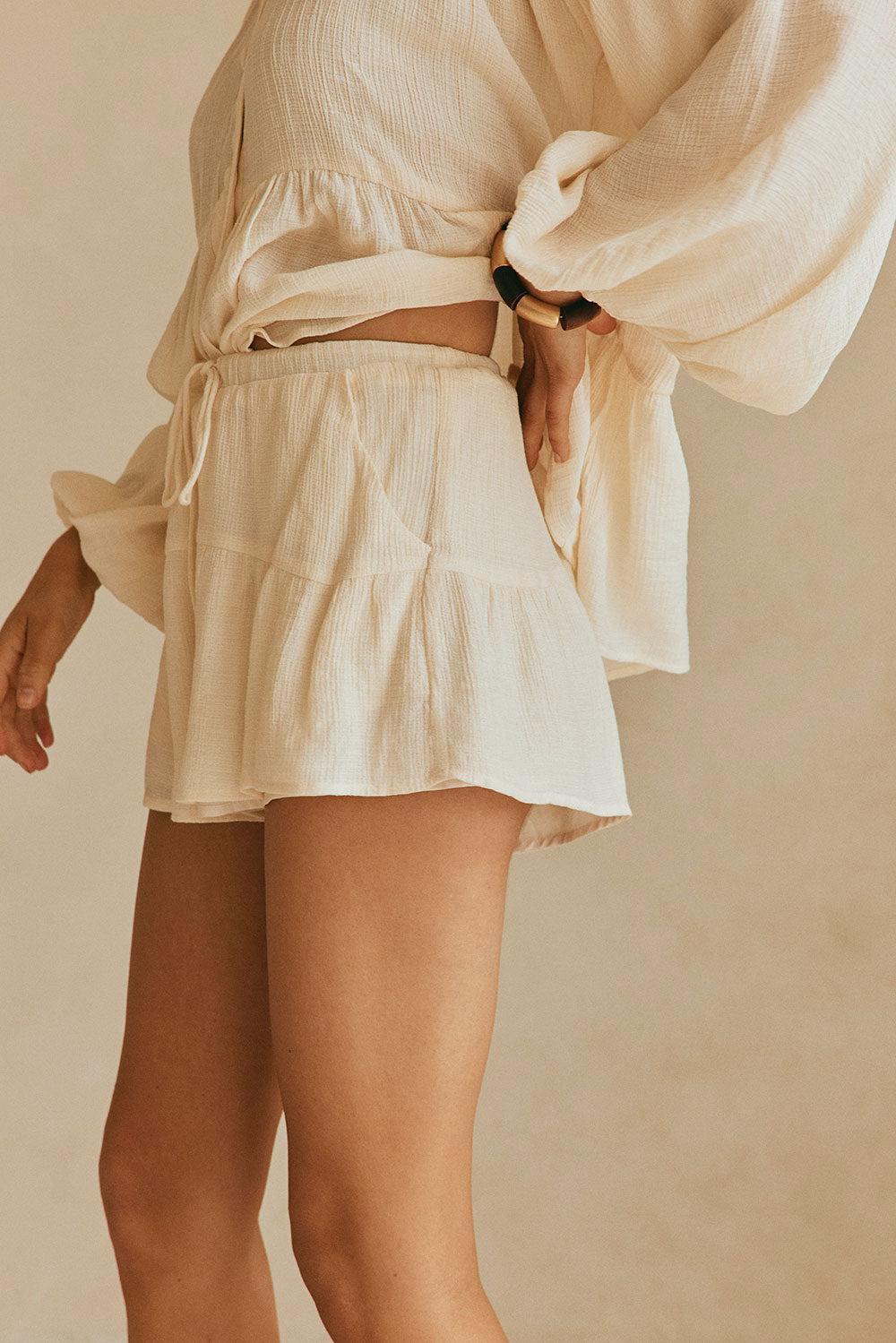 Huxley Shorts - Cream Product Image