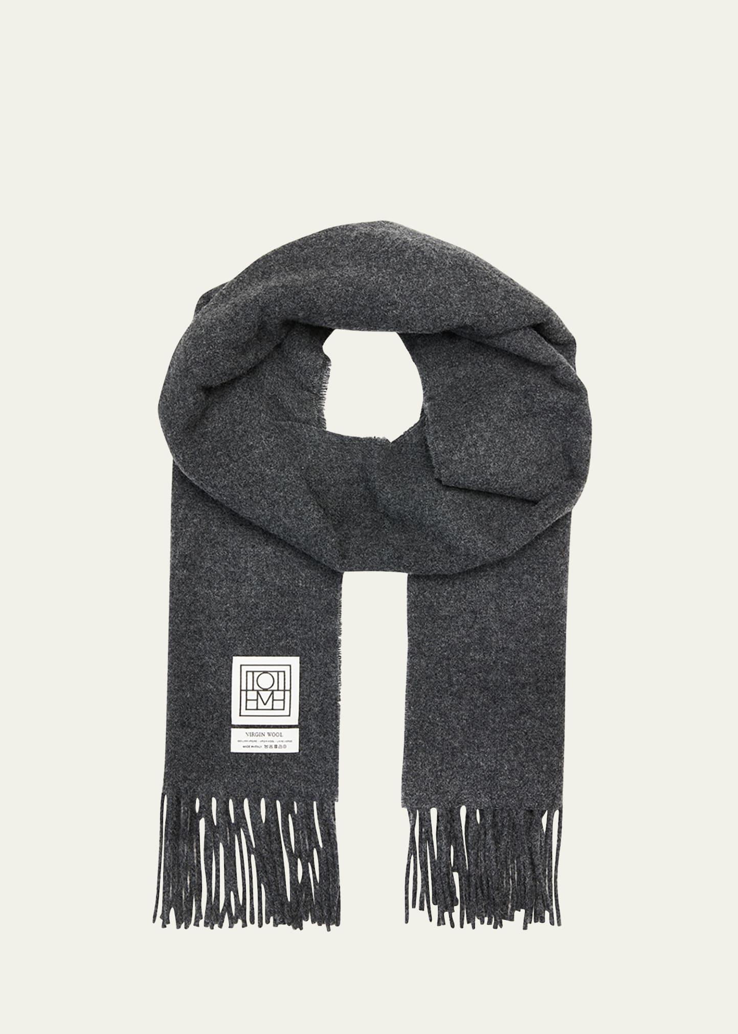 Classic Wool Fringe Scarf Product Image