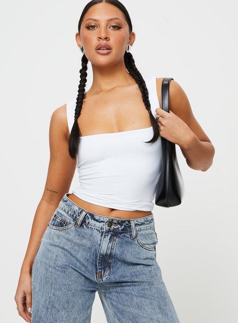Back In Time Top White Product Image