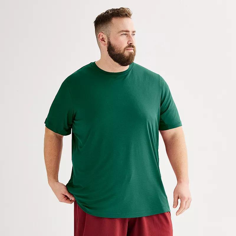 Big & Tall Tek Gear® Dry Tek Tee, Men's, Size: XL Tall, Red Grid Product Image