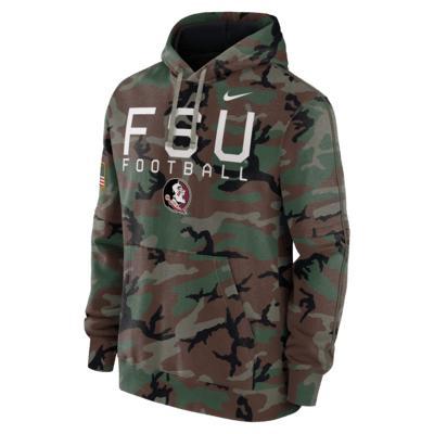 Mens Nike Camo Florida State Seminoles 2024 Military Appreciation Club Fleece Pullover Hoodie Product Image