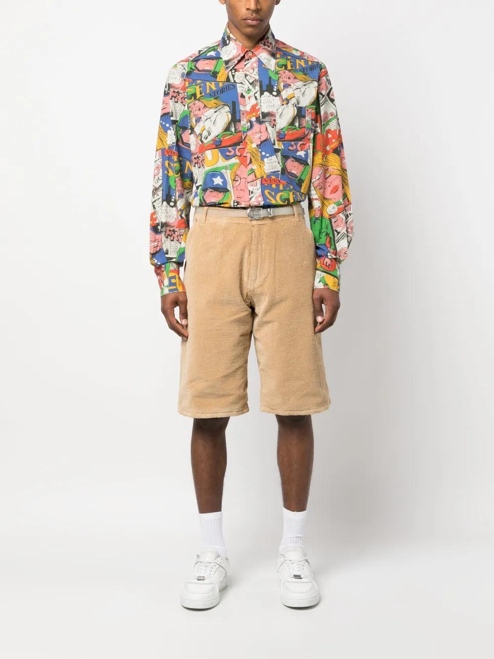 corduroy stretch-cotton shorts Product Image
