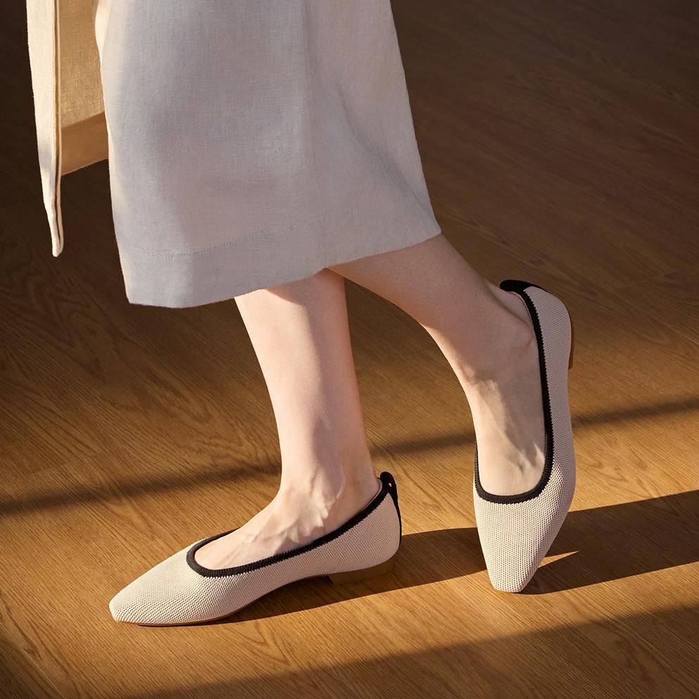 Mini Square-Toe Flats (Kathleen) Product Image