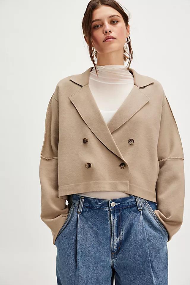 We The Free Sadie Crop Sweater Blazer Product Image
