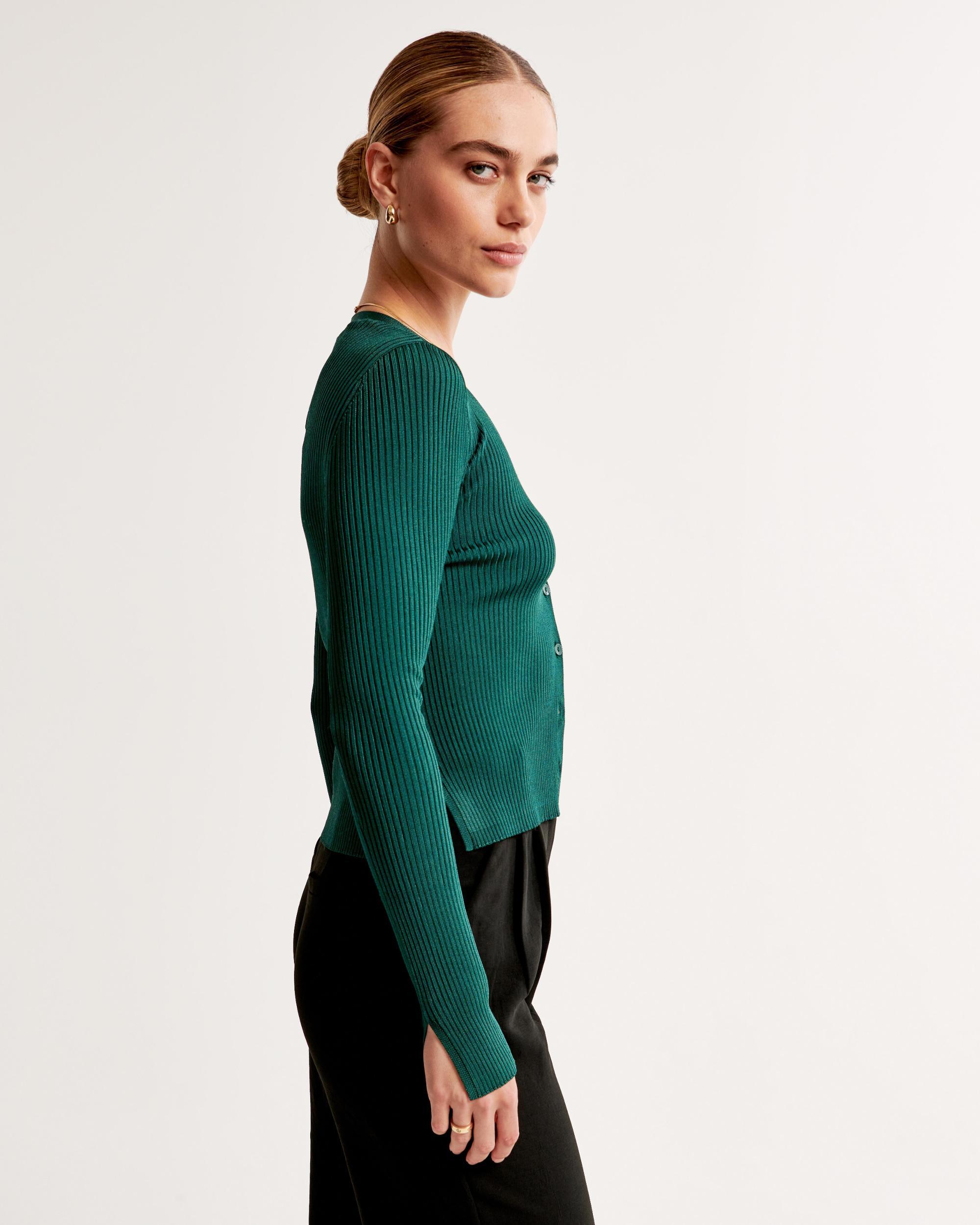 Glossy Slim Cardigan Product Image