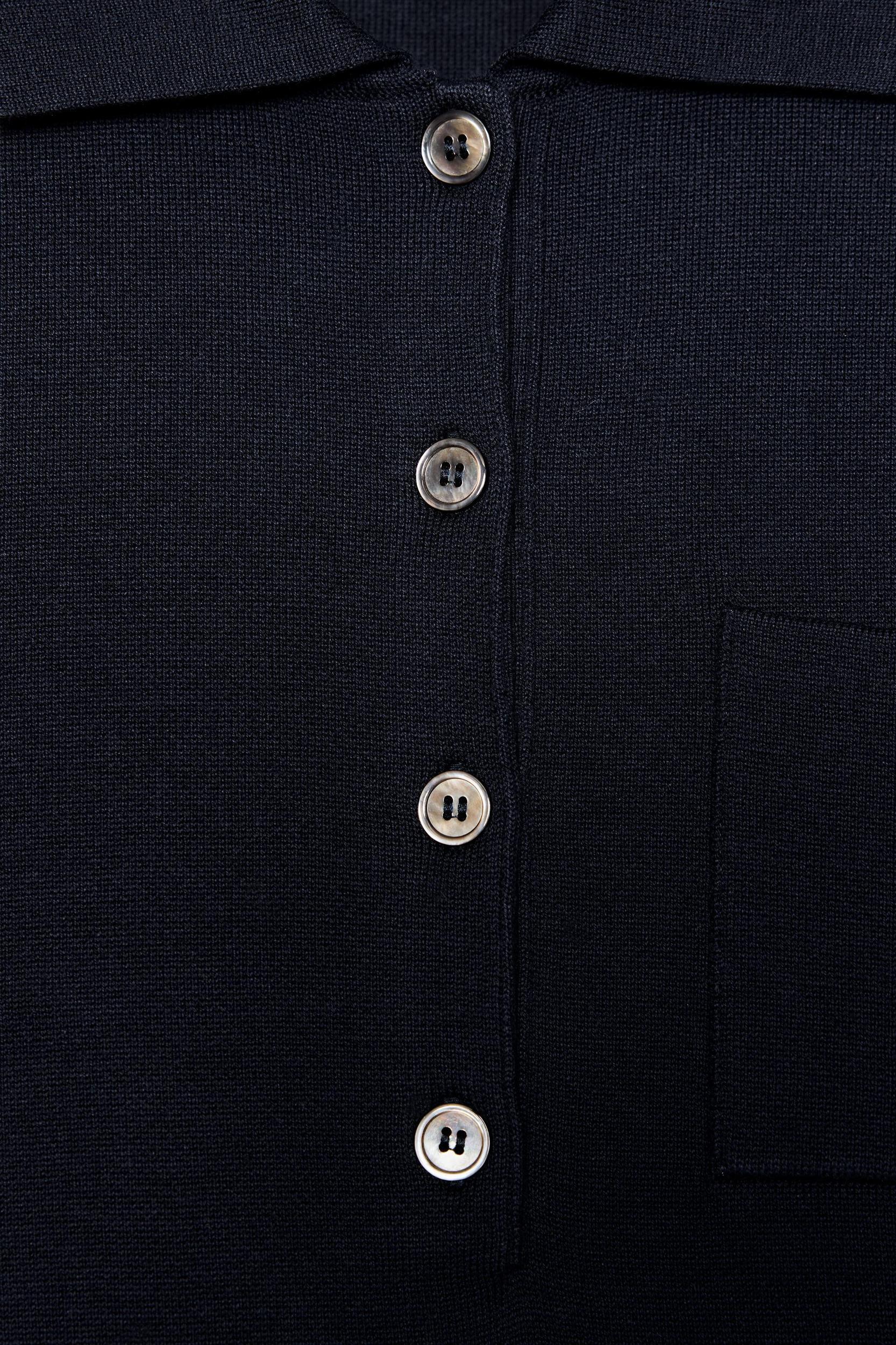 PLAIN KNIT JERSEY POLO SHIRT Product Image