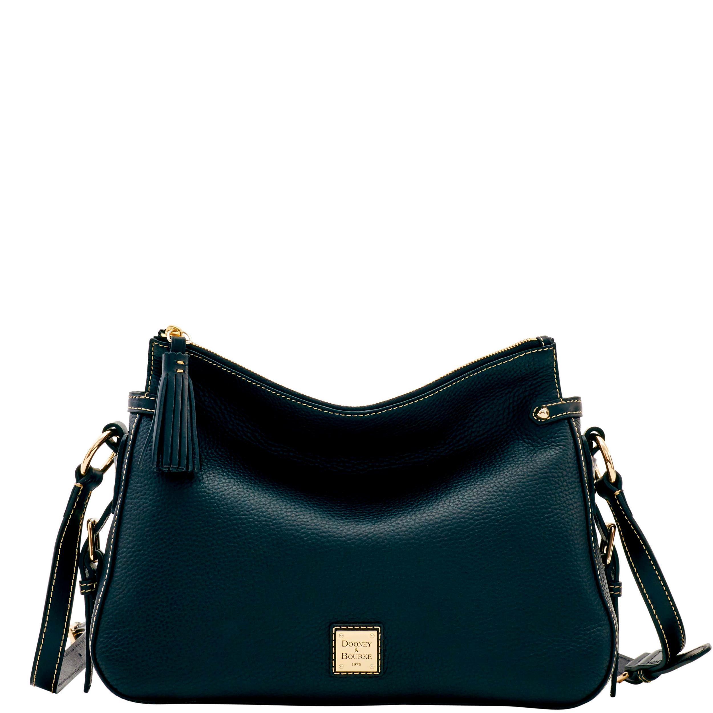 Dooney & Bourke Womens Pebble Grain Scarlett Crossbody Leather Shoulder Bag in Black Product Image
