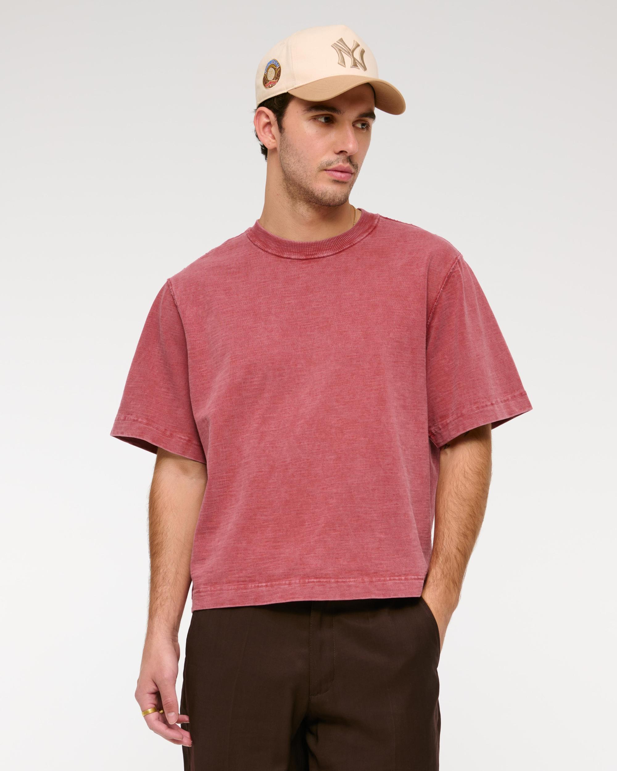 Premium Heavyweight Slub Cropped Tee Product Image
