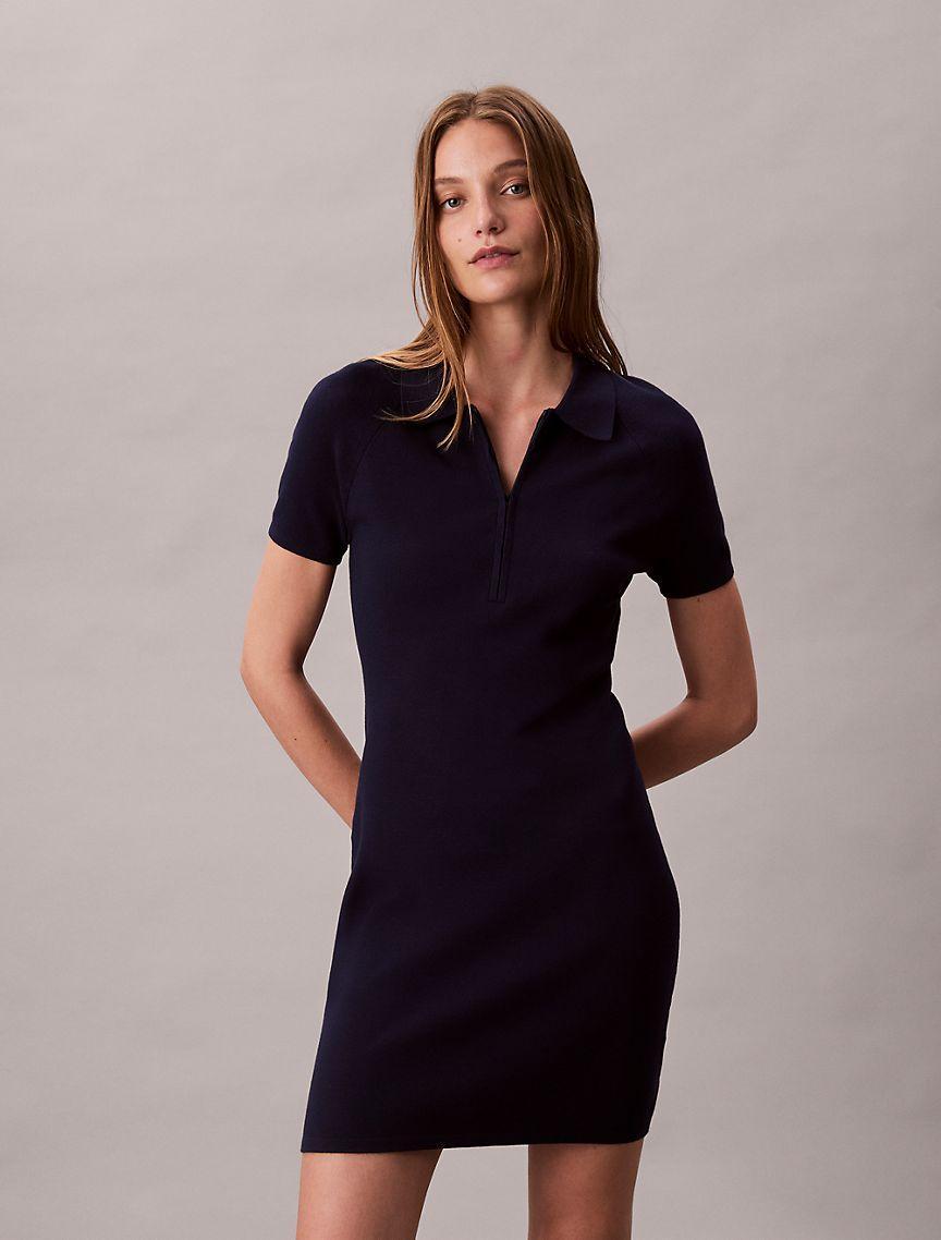 Tech Knit Polo Dress Product Image