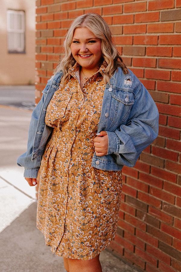 Risen Take Me On Tour Distressed Denim Jacket Curves Product Image