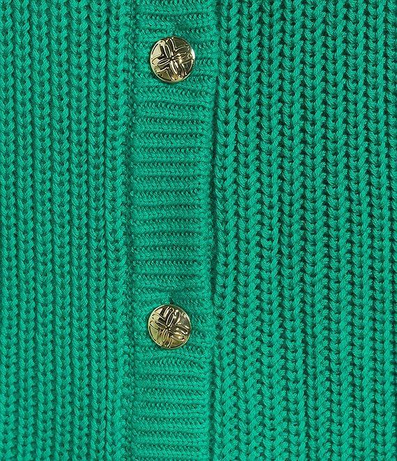 Lilly Pulitzer Bristow Combed Cotton Knit Crew Neck Long Sleeve Cardigan Product Image