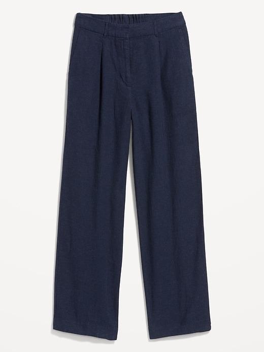 Extra High-Waisted Taylor Wide-Leg Trouser Pants Product Image