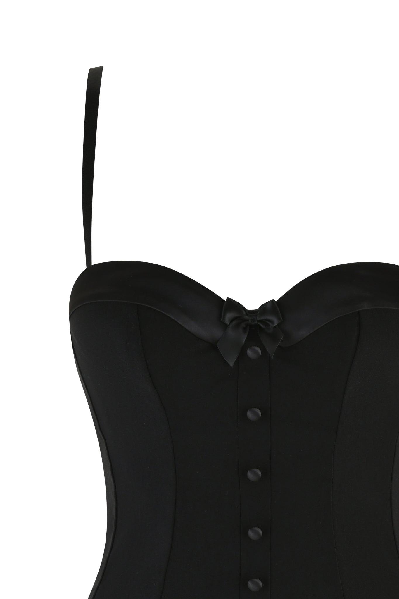 FRANCESCA MINI DRESS - BLACK Product Image